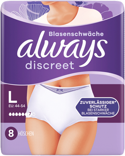 Always Discreet Always 8片 Discreet L 8 失禁内裤