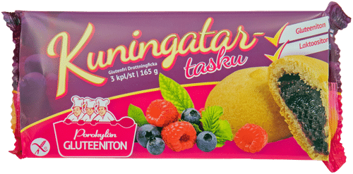 Porokylän Kuningatartasku 3 kpl / 165 g gluteeniton marjapiiras|Porokylän 女王口袋包 3个/165克 无麸质浆果派