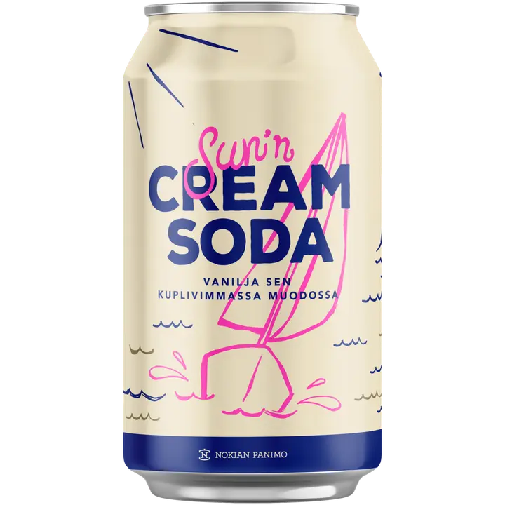 Sun'n Cream Soda 0,33l|Sun'n 奶油苏打水 0,33l