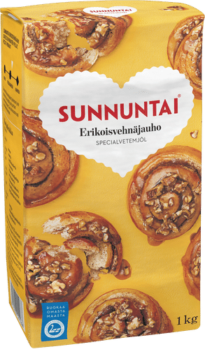 Sunnuntai 1kg erikoisvehnäjauho|Sunnuntai 1kg 特制小麦粉