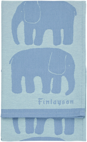 Finlayson 厨房毛巾 大象 蓝灰/薄荷 2条装 50x70|Finlayson keittiöpyyhe Elefantti siniharm/minttu 2kpl 50x70