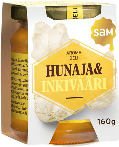 Hunajainen SAM Hunaja&Inkivääri 160g|Hunajainen Sam 蜂蜜姜 160g