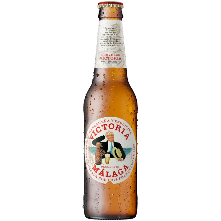 Cervezas Victoria Málaga 4.8% 0,33l olutpullo|Cervezas Victoria 马拉加 4.8% 0.33l 饮料瓶