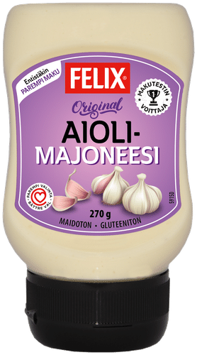 Felix 蒜香蛋黄酱 270g|Felix aiolimajoneesi 270g