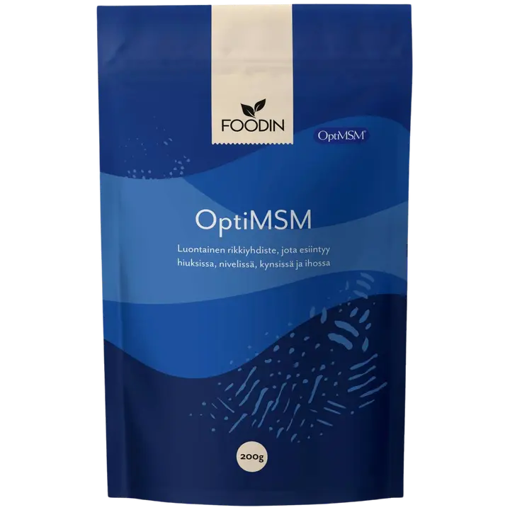 Foodin OptiMSM-hiutale 200g-Foodin OptiMSM 片状 200g