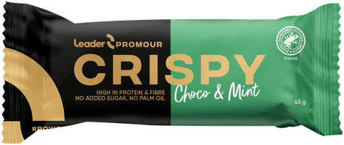 Leader Promour Crispy 巧克力薄荷蛋白棒 45 g