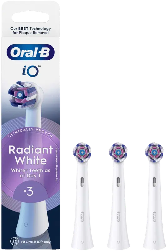 Oral-B iO Radiant White 替换刷头 白色 3kpl