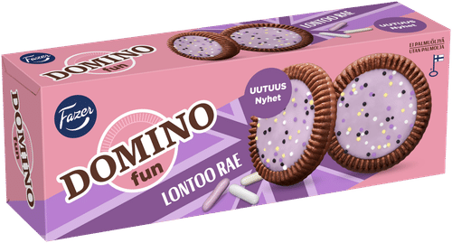Fazer Domino 乐趣伦敦葡萄干美味曲奇 120g|Fazer Domino Fun Lontoo rae herkuttelukeksi 120g