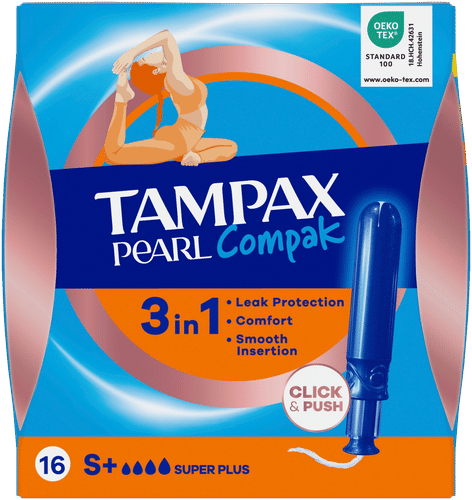 Tampax 16片Compak Pearl Super Plus卫生棉条