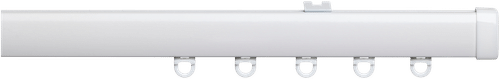 Kirsch Flexi 160厘米白色窗帘杆套装