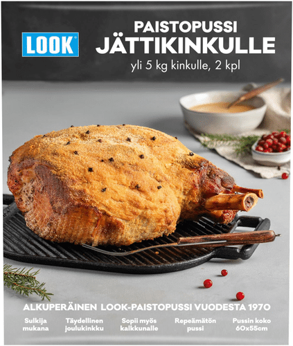 LOOK® paistopussi jättikinkulle 55cmx60cm 2kpl