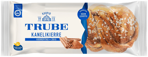 Trube Kanelikierrepitko 350 g kanelitäytteinen pullapitko|Trube 肉桂卷面包 350克 肉桂馅面包卷