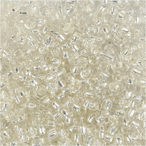 Rocaille 米珠,银色,直径3毫米,8/0号,孔径0.6-1.0毫米,25克/1包