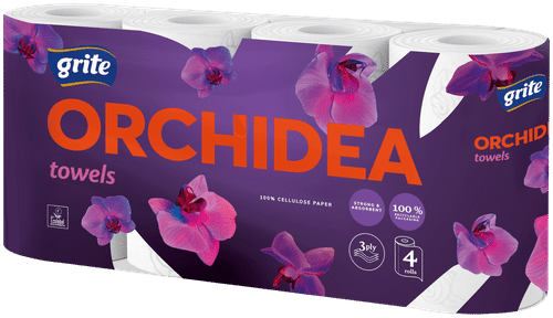 Grite 厨房纸巾Orchidea 4卷