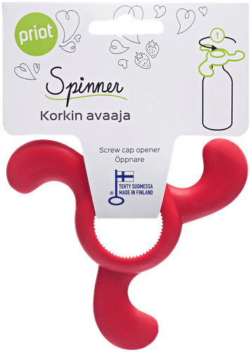 Priot kierrekorkinavaaja Spinner punainen