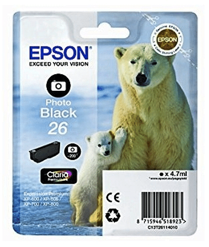 Epson 墨盒 T2601 黑色