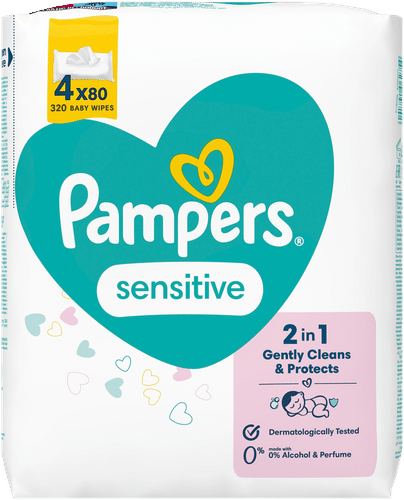 Pampers 320片敏感肌婴儿湿巾|Pampers 320kpl Sensitive Baby Wipes puhdistuspyyhe