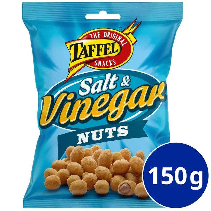 Taffel Salt & Vinegar Nuts kuorrutettu maapähkinä 150g-Taffel 盐醋坚果釉面花生 150g