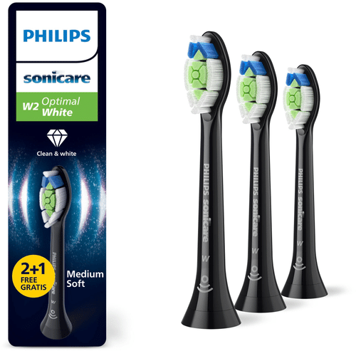 Philips 声波牙刷头 optimal white 2+1支 HX6063/88