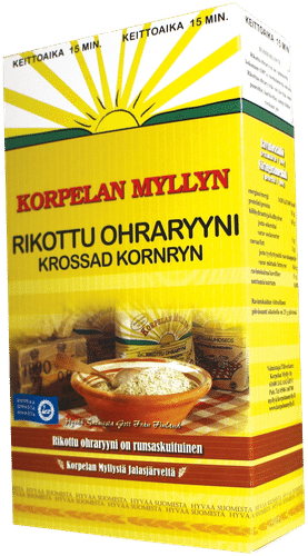 Rikottu ohraryyni 500 g Korpelan Mylly|Korpelan Mylly 碎大麦米 500克 Korpelan Mylly