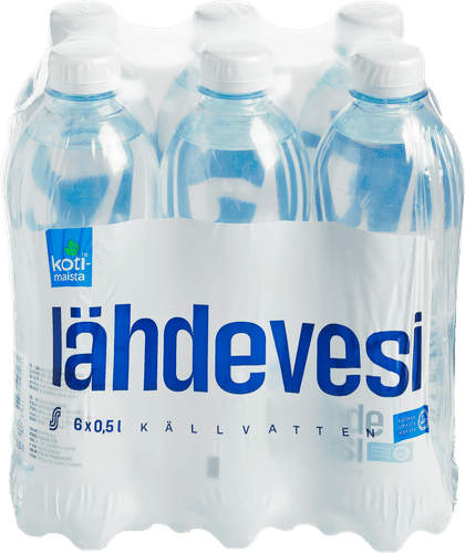 Kotimaista 6x0.5l 泉水|Kotimaista 6x0,5l lähdevesi