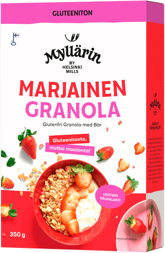 Myllärin Gluteeniton Marjainen Granola 350 g|Myllärin 无麸质浆果格兰诺拉 350 g