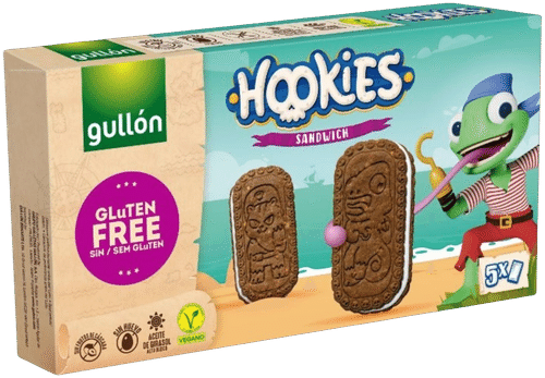 Gullón Hookies夹心饼干 230克 无麸质|Gullón Hookies täytekeksi 230g Gluteeniton