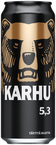 Karhu Lager olut 5,3 % tölkki 0,5 L