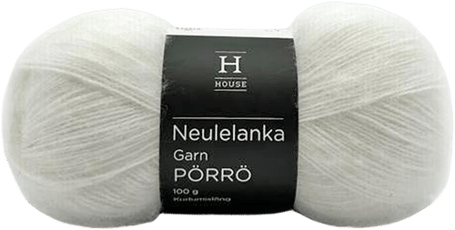 House 马海毛-羊毛-腈纶混纺线 Pörrö 100克 白色 208
