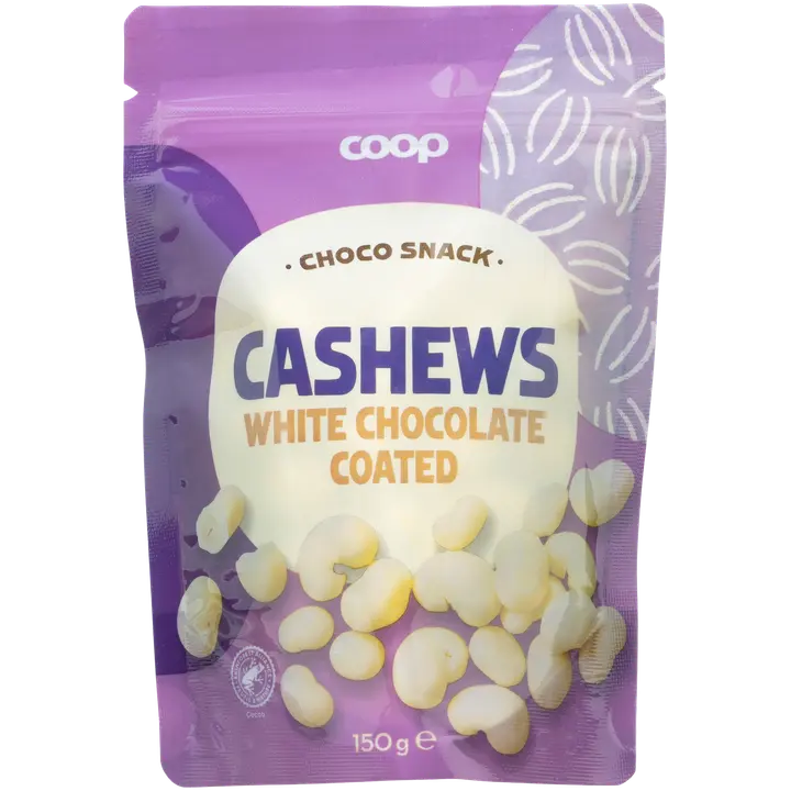 Coop valkosuklaacashewpähkinät 150 g-Coop 白巧克力腰果 150 g