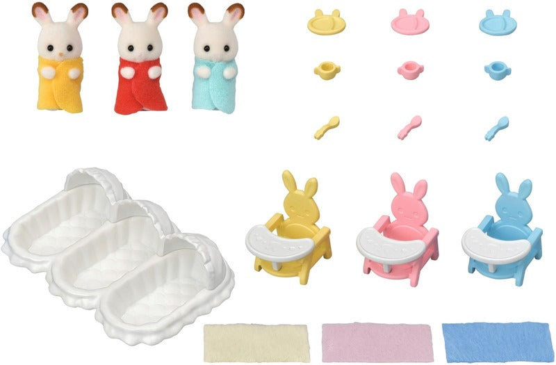 Sylvanian Families 巧克力兔三件套|Sylvanian Families suklaapupukolmoset