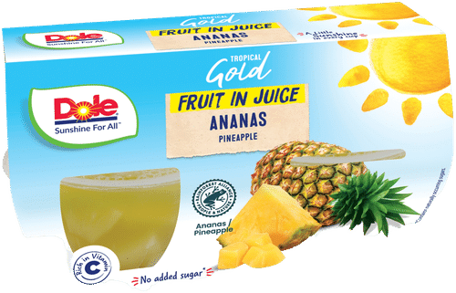 Dole Tropical Gold Ananas hedelmäkupit 4x113/68g