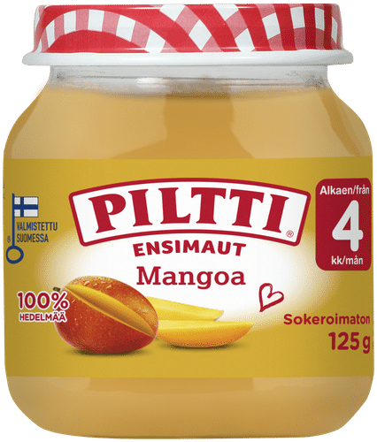 Piltti 初味 125g 芒果水果泥(4个月起)