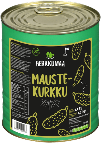 Herkkumaa Maustekurkku 3,1/1,7kg