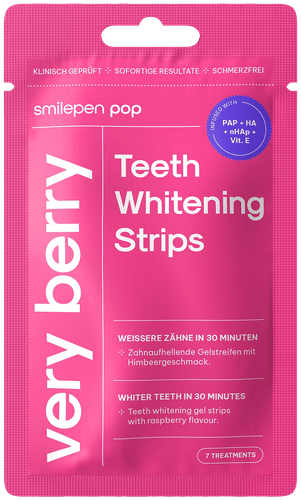 Pop Teeth Whitening Strips - Very Berry -hampaiden valkaisuliuskat