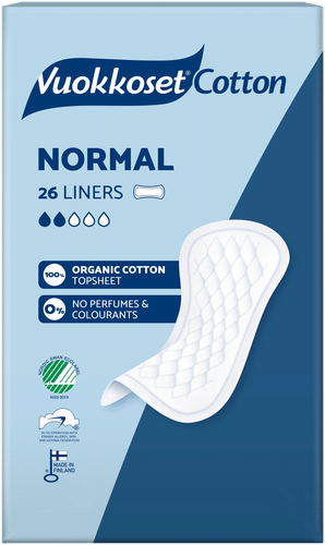 Vuokkoset Cotton 普通护垫 26件