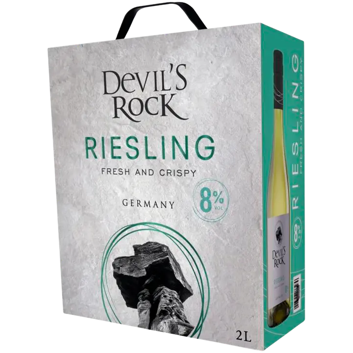 Devils Rock Riesling 8 til-% 2L BIB valkoviini|Devil's Rock Devils Rock 雷司令 8 vol% 2L BIB 白葡萄饮料