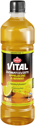 Marli Vital Sokeriton Appelsiini-mango juomatiiviste 1+5 0,5 L