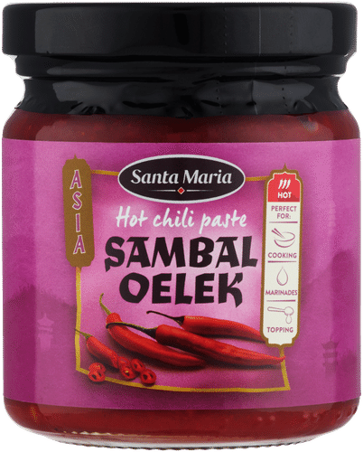 Santa Maria 200克参巴辣椒酱|Santa Maria 200G Sambal Oelek Chili Paste