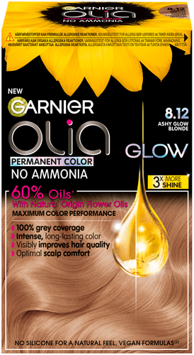 Garnier Olia GLOW 染发套装 8.12 虹彩金棕 030