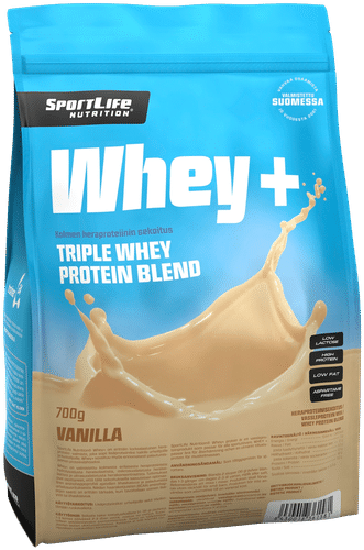 Sportlife Nutrition Whey+ 700克香草味乳清蛋白混合粉|SportLife Nutrition Whey+ 700g vanilla ice cream heraproteiinisekoitus