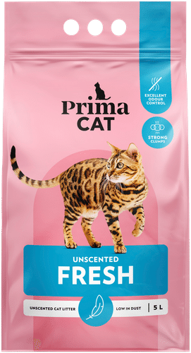 PrimaCat Fresh Unscented kissanhiekka valkoinen 5 l