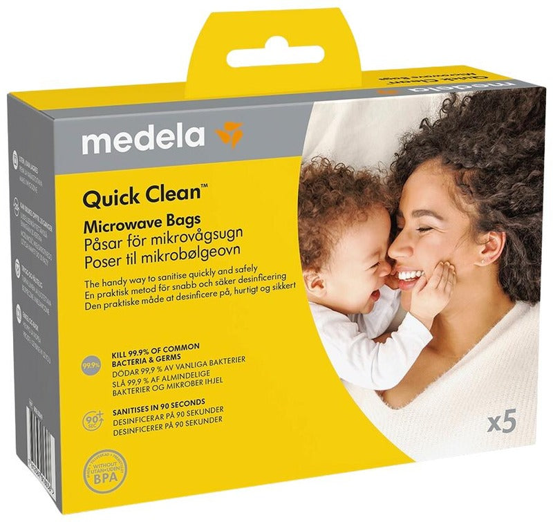 Medela QuickClean 微波炉消毒袋|Medela QuickClean sterilointipussit miktoaaltouuniin
