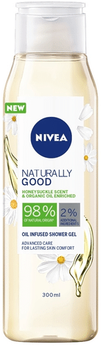 NIVEA 300ml Naturally Good 金银花沐浴露