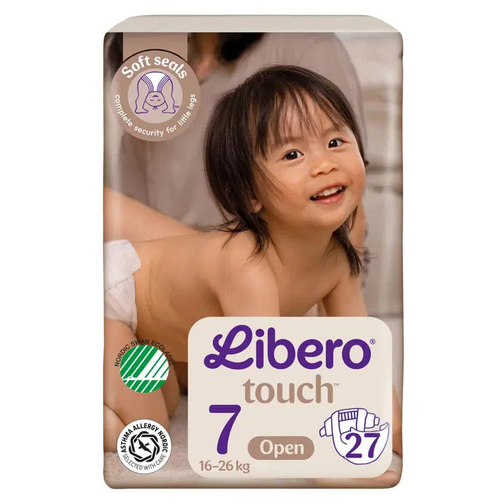 LIBERO Touch teippivaippa koko 7, 27kpl, 16-26 kg|Libero 触摸胶带尿布尺寸 7,27 件,16-26 公斤