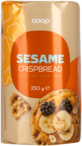 Coop 芝麻小麦脆饼 250 g|Coop seesaminsiemeniä sisältävä vehnänäkkileipä 250 g