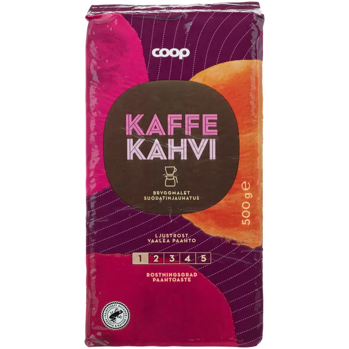 Coop kahvi vaalea paahto suodatinjauhatus 500 g|Coop 咖啡轻度烘焙过滤研磨 500 g