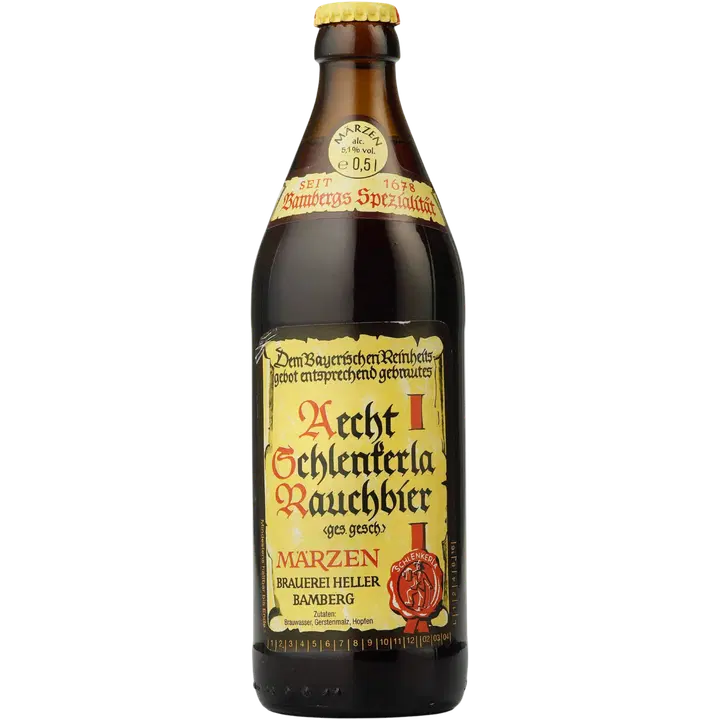 Schlenkerla Rauchbier Märzen 5,1% 50cl|Aecht Schlenkerla Schlenkerla Rauchbier Märzen 5.1% 50cl