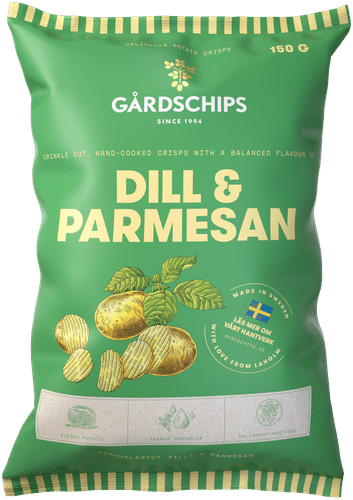 GÅRDSCHIPS 莳萝&帕玛森 150g|Gårdschips Tilli & Parmesaani 150g