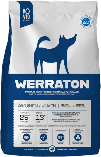 Werraton Aikuinen koiranruoka 12 kg